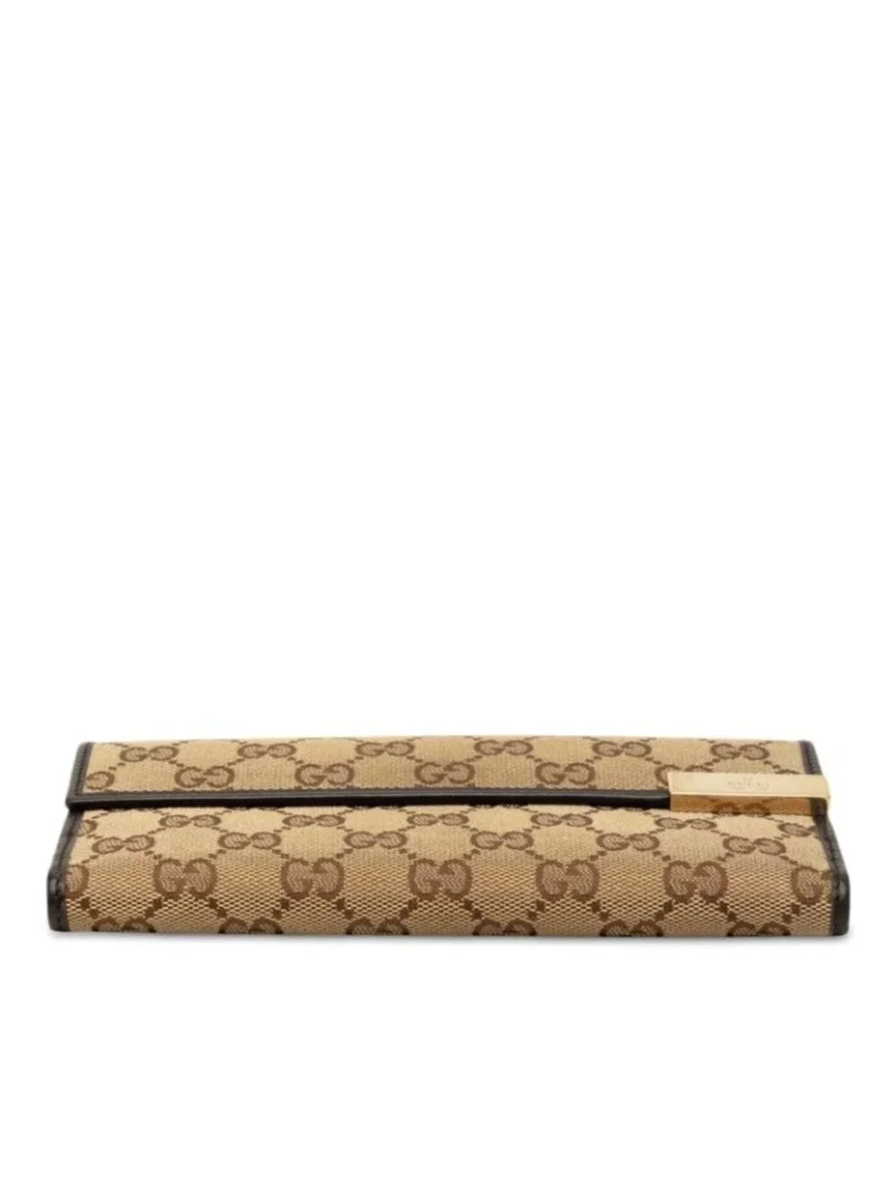Gucci GG Canvas Wallet Beige Brown